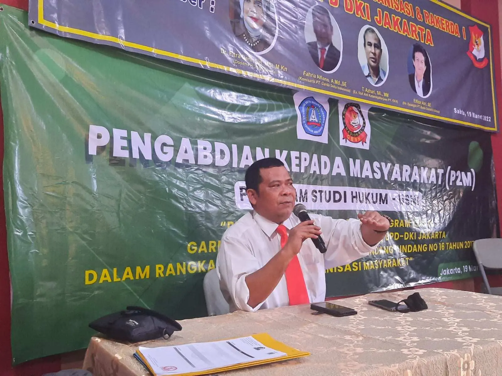 Ketum GBNN Beri Pembekalan Manejemen Organisasi di Rakerda 1 DPD GBNN DKI Jakarta