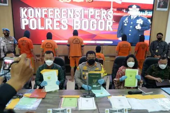 Ungkap Kasus Mafia Tanah, Polres Bogor Tangkap 6 Orang Pelaku