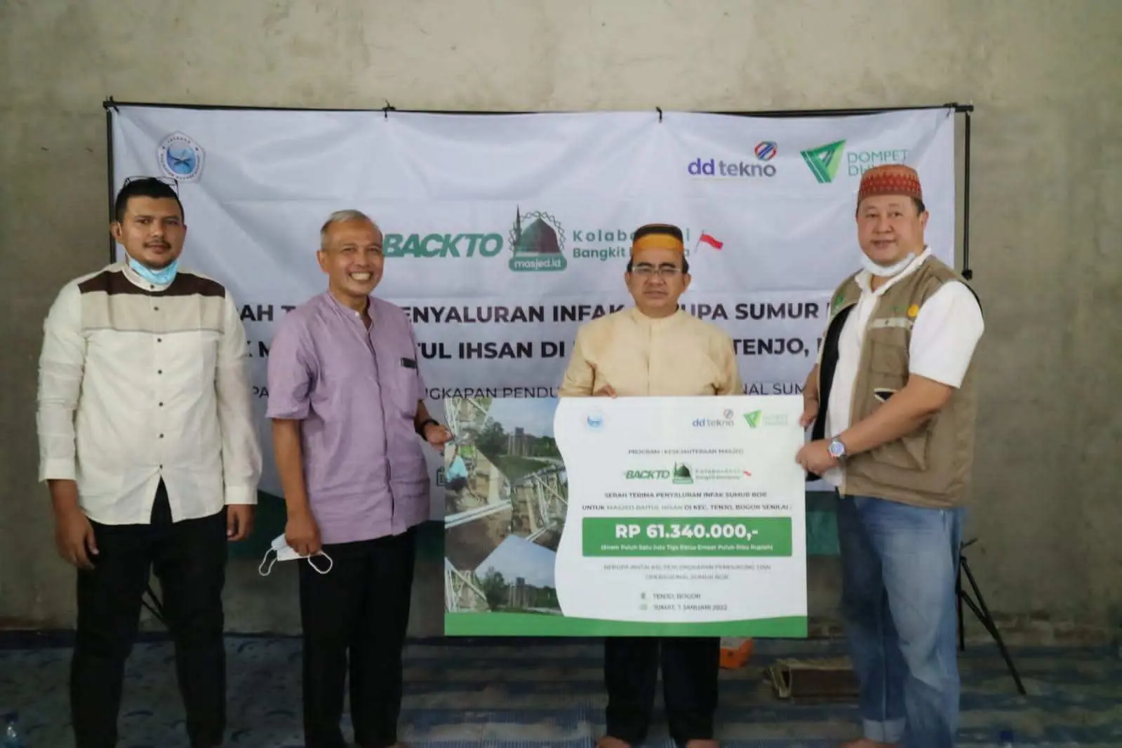 DD Tekno dan Masjed.id Hadirkan Program Sumur Bor Air Back To Masjed untuk Keumatan dan Kerakyatan