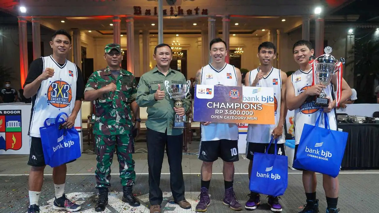 Hadiri Kejuaraan Basket Piala Wali Kota, Danrem 061/Sk Apresiasi Kadin Kota Bogor