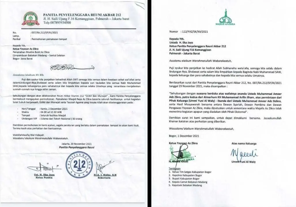 Reuni Akbar 212 di Bukit Az-Zikra Sentul Bogor Dipastikan Batal