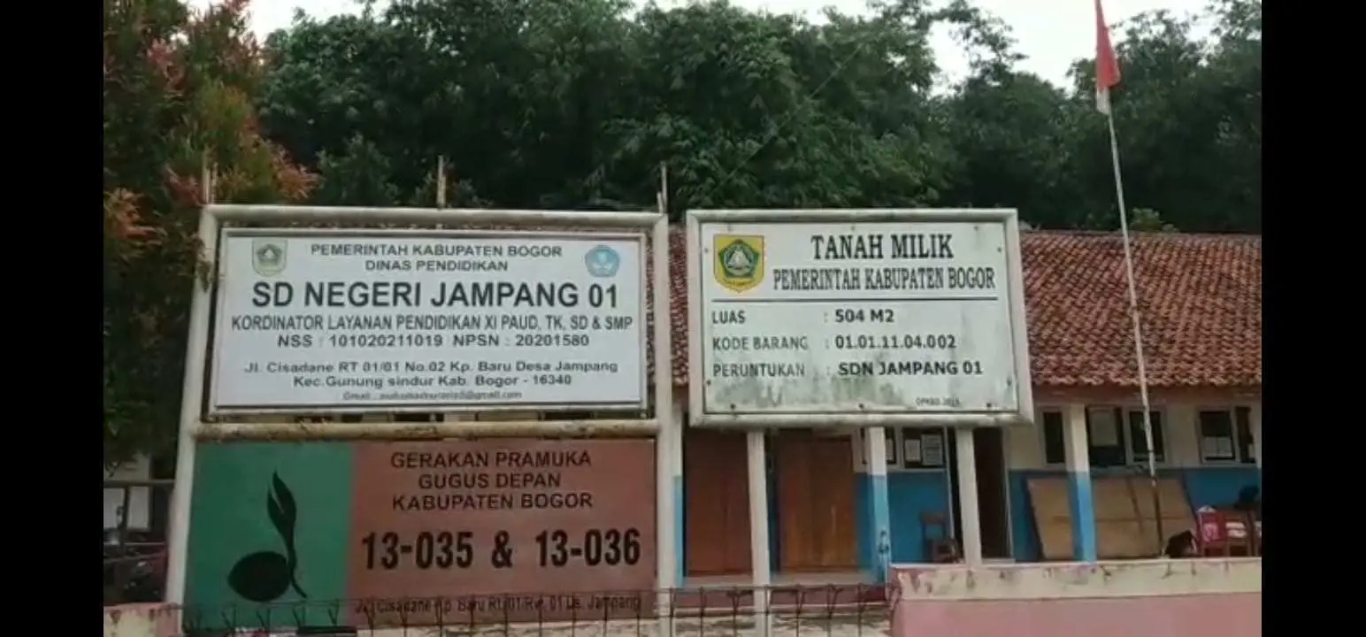Diduga Ditinggal Pemborong, Proyek Rehabilitasi Ruang Kelas SDN Jampang 01 Terlantar