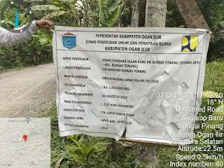 Telan Anggaran Hampir Rp3 Miliar, Kualitas Pemeliharaan Ruas Jalan Desa Pinang Jaya Dipertanyakan