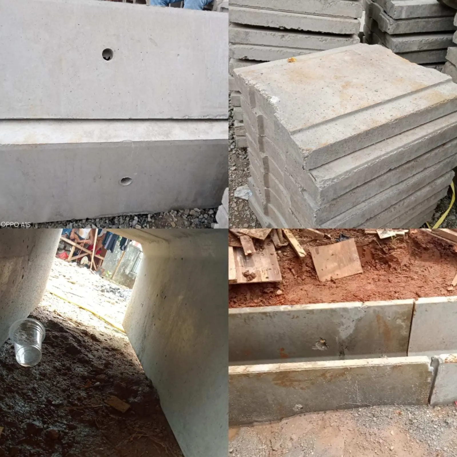 Produk U-ditch Pembangunan Puskesmas Kemang Diduga Tidak Sesuai Spesifikasi