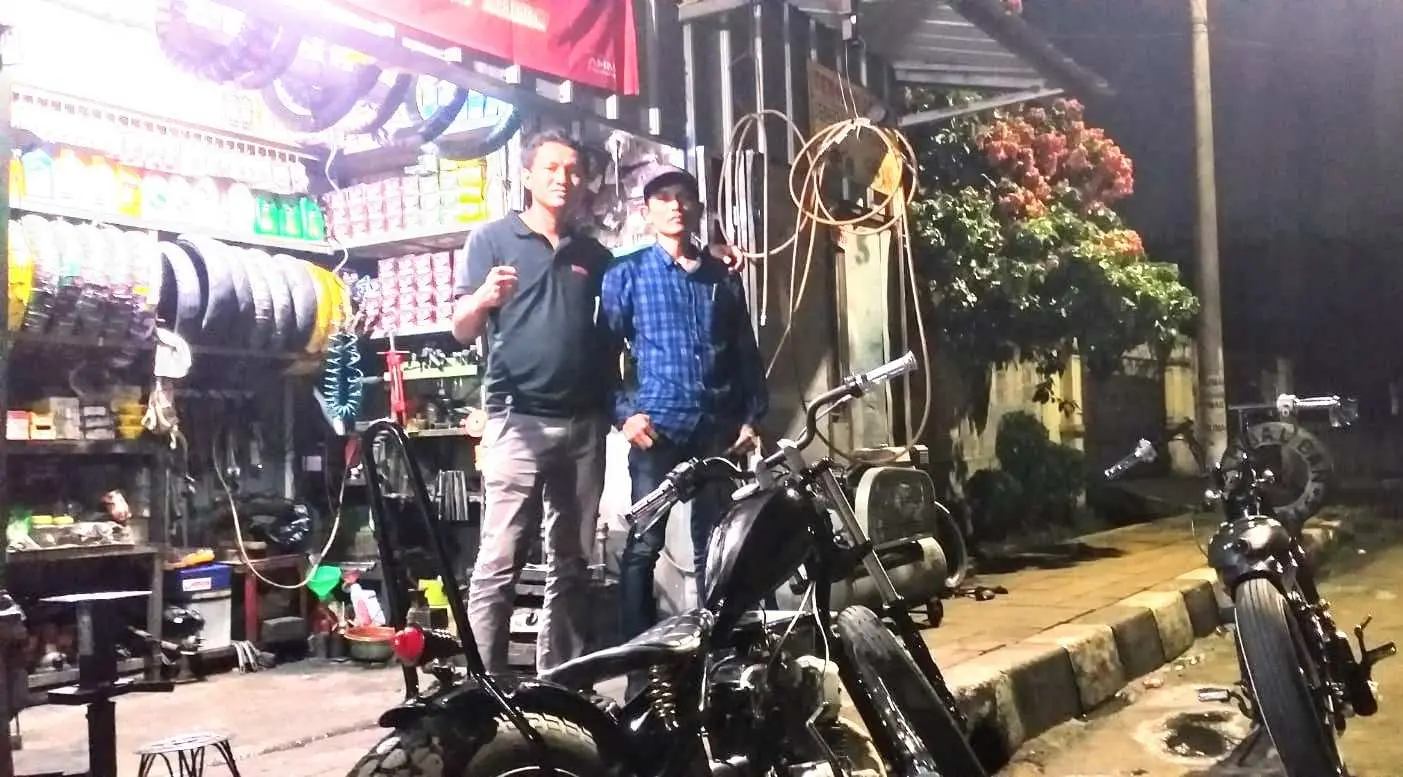 Pernah Dapat Bantuan dari Jokowi, Bengkel Kecil Kota Bogor Bisa Bikin Motor Custom
