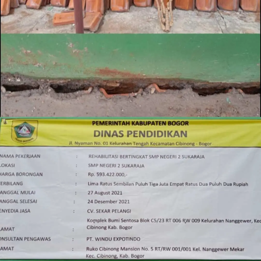 Pasang Bekisting Pakai Barang Bekas, Kabid Sarpras: Jelas Tidak Dibolehkan