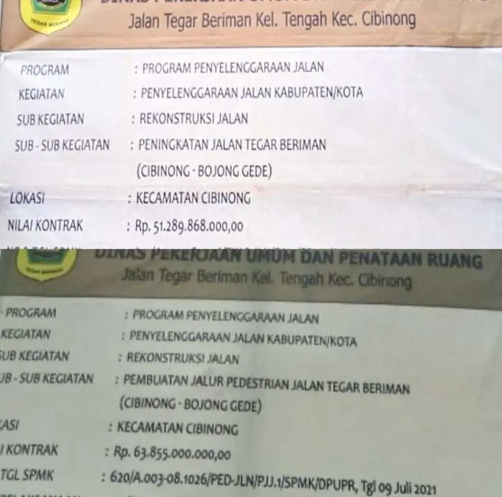 Dua Perusahaan Ini Saling Klaim, Diduga Ada Kejanggalan Pada Mega Proyek Jalur Pedestrian Jalan Tegar Beriman