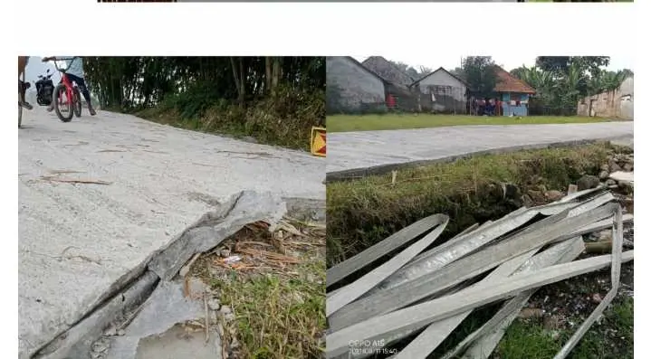 Betonisasi Jalan dari Program Samisade di Desa Ciasihan Diduga Dikerjakan Asal-asalan