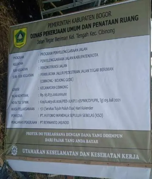 Diduga Terjadi Kecurangan dalam Pengerjaan Mega Proyek Pedestrian Jalan Senilai Rp63 Miliar