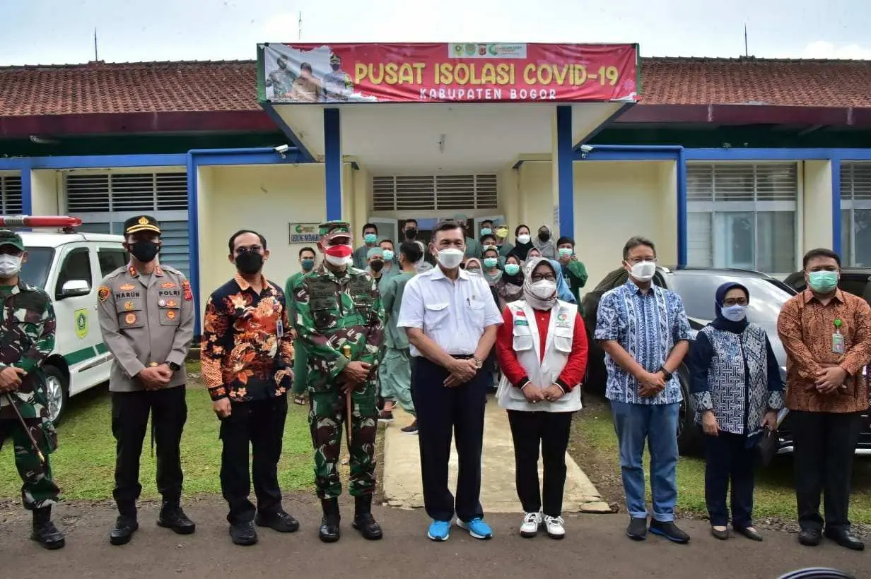 Menko Marves RI Minta Pemkab Bogor Bisa Lakukan 100 Ribu Vaksinasi Covid-19 Per hari dan Menambah Pusat Isoter