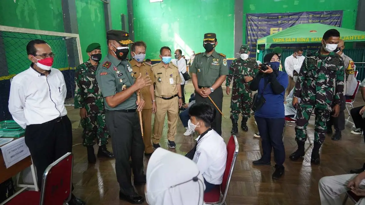 Serbuan Vaksinasi Gelaran Korem 061/Suryakancana, Sasar Ribuan Pelajar Kota Bogor