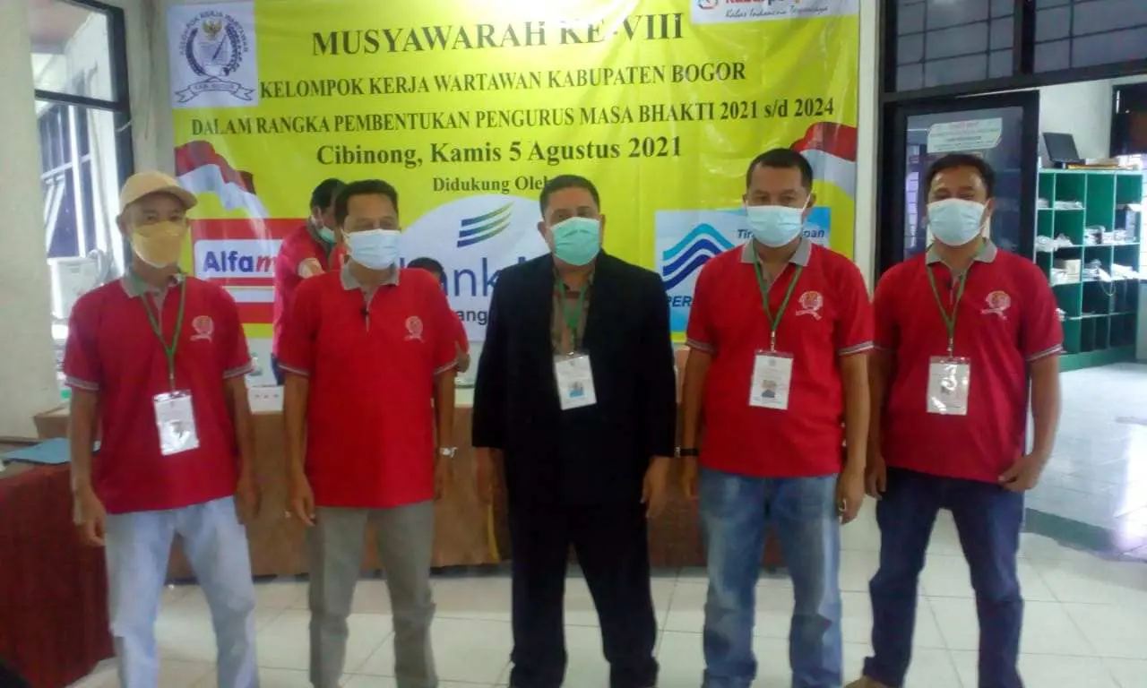Em Liswandi Kembali Didapuk Pimpin Pokja Wartawan Kabupaten Bogor Periode 2021-2024
