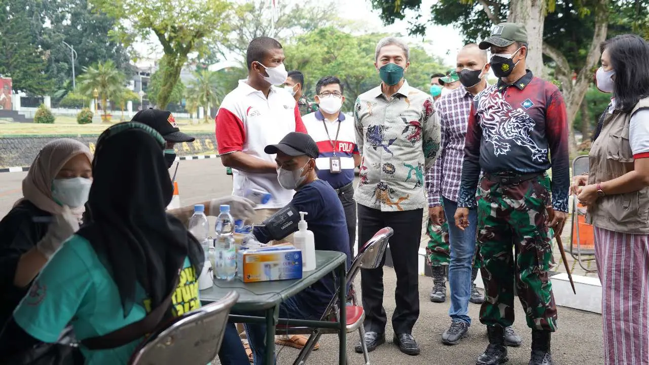 Percepat Program Vaksinasi Nasional, Korem 061/SK Siap Layani 7.000 Orang Perhari