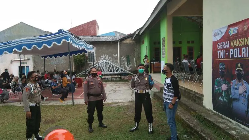Polsek Tajurhalang Gelar Apel Gabungan Dalam Rangka Vaksinasi Massal Tahap Kedua