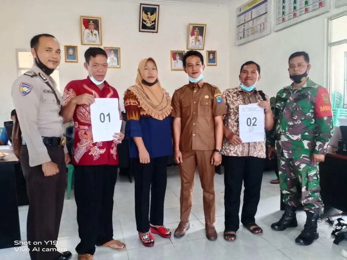 Pasca Ditetapkan, 2 Calon Siap Bertarung di Pilkades Kota Baru Kecamatan Mesuji