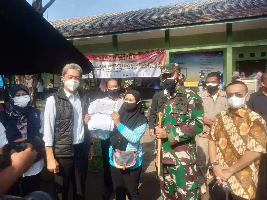 Antusiasme Warga Kota Bogor Ikut Vaksinasi Massal, Danrem 061/Sk Optimis Capai Target