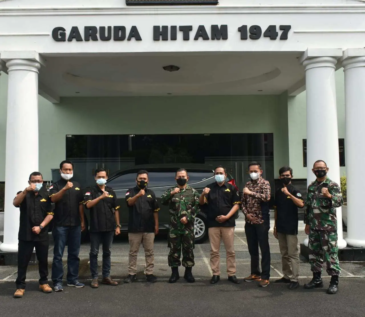 Perkuat Sinergi, PW IWO dan LBH IWO Lampung Silaturahmi ke Korem 043/Gatam