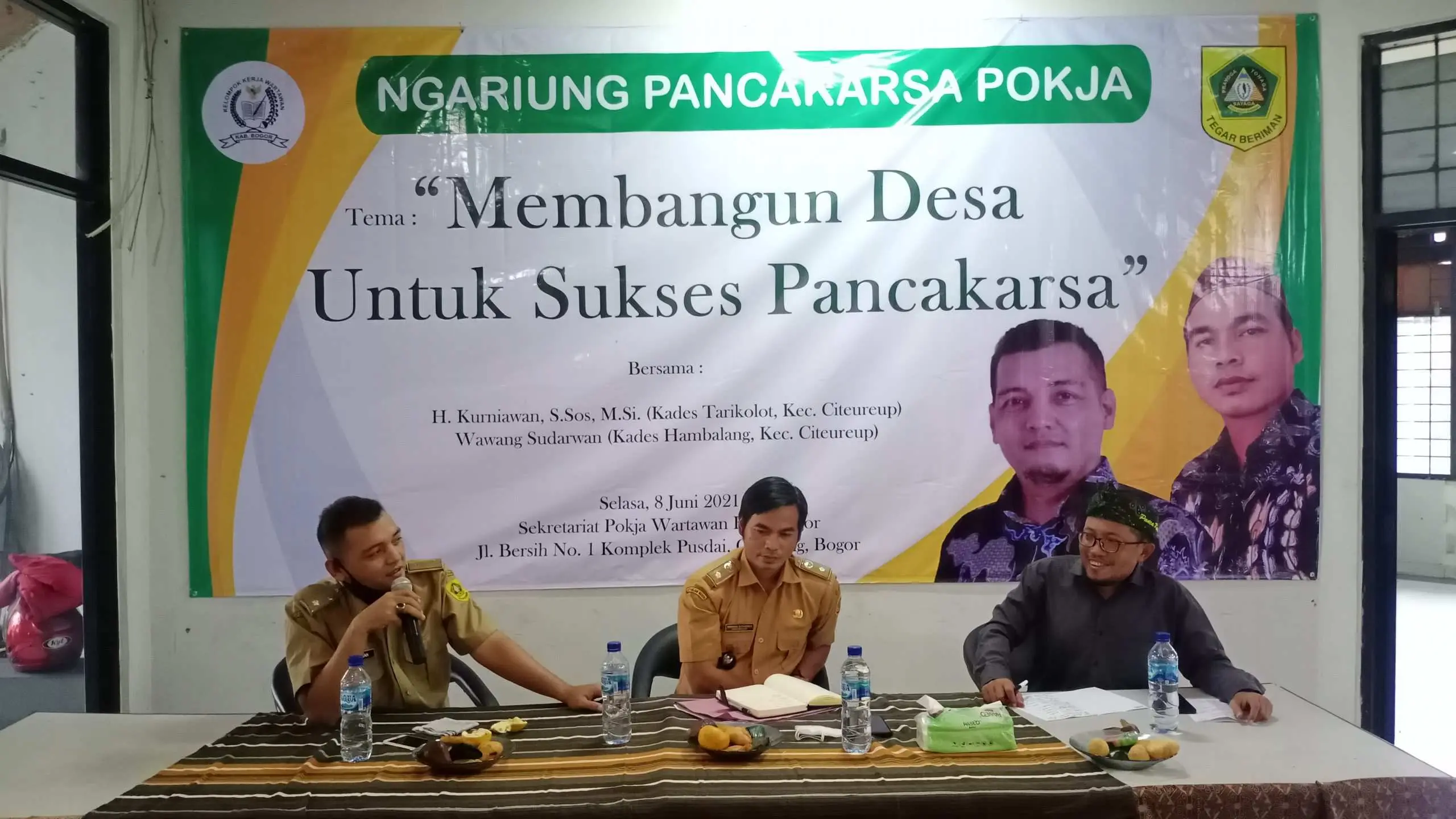 Geliat Pancakarsa Tingkat Desa Tergambar di Acara Ngariung Pancakarsa Pokja Wartawan Kabupaten Bogor