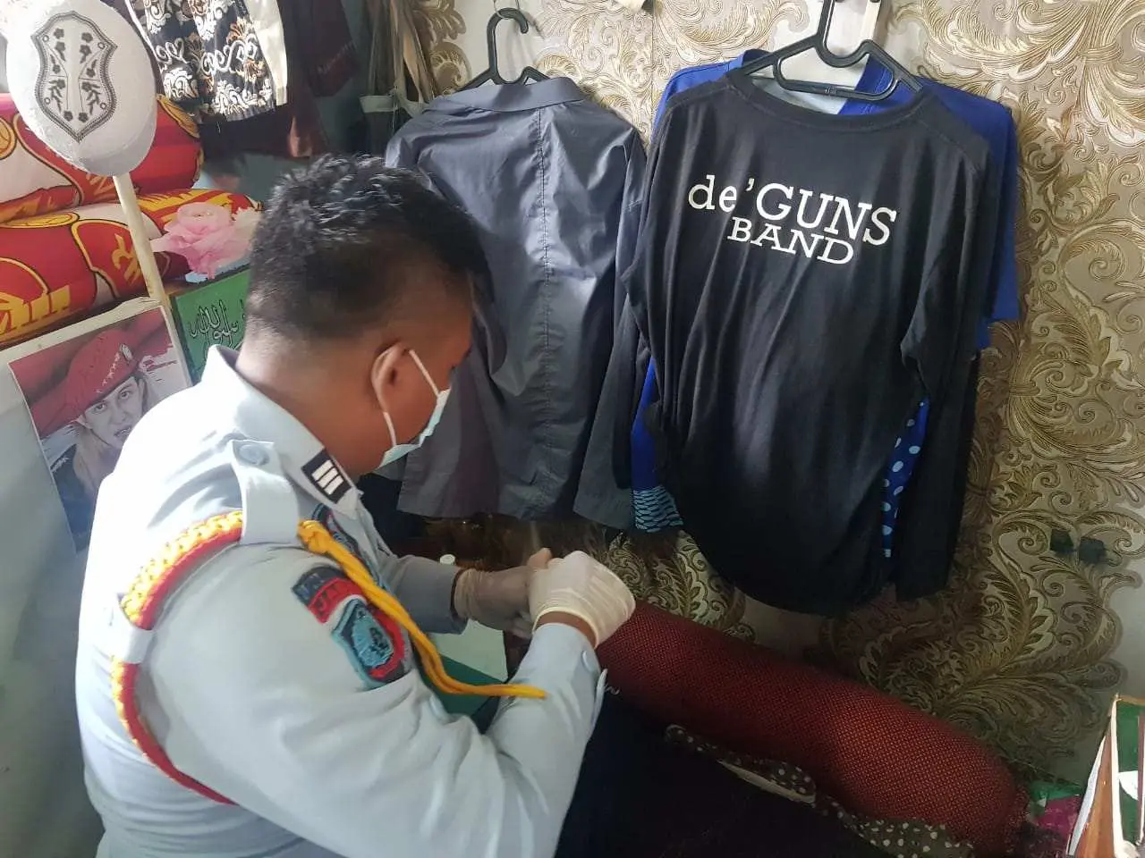 Dukung P4GN, Lapas Khusus Kelas II A Gunung Sindur Geledah Kamar Hunian Narapidana