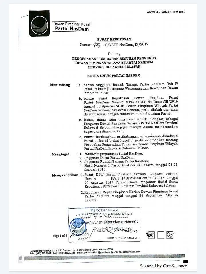 Bendahara Nasdem Sulsel Dipanggil KPK Terkait Kasus NA