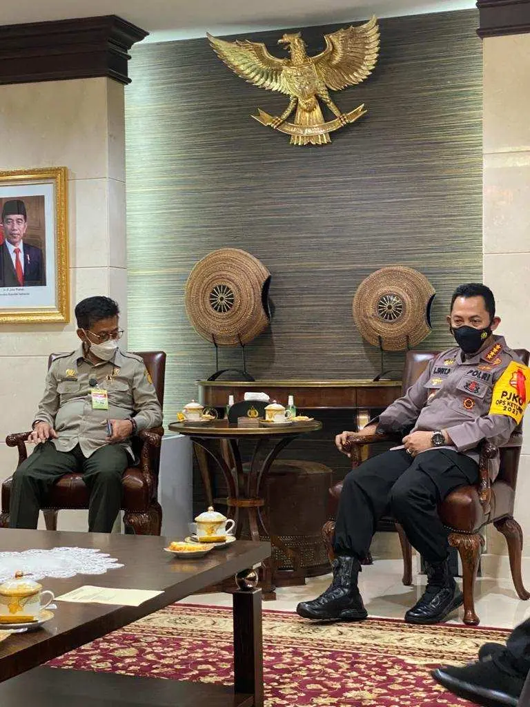 Kapolri Bersama Mentan Bahas Swasembada Beras Hingga Pendistribusian Pupuk Subsidi