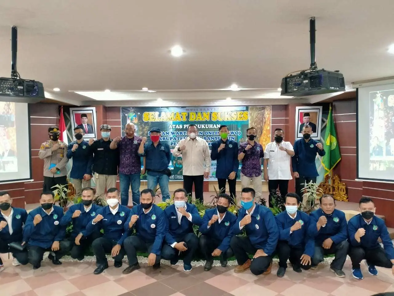 Bupati Dodi Reza Alex Noerdin Hadiri Pelantikan dan Pengukuhan PD IWO Muba Periode 2021-2026