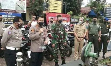 Polresta Bogor Kota Musnahkan Ratusan Knalpot Bising Hasil Sitaan