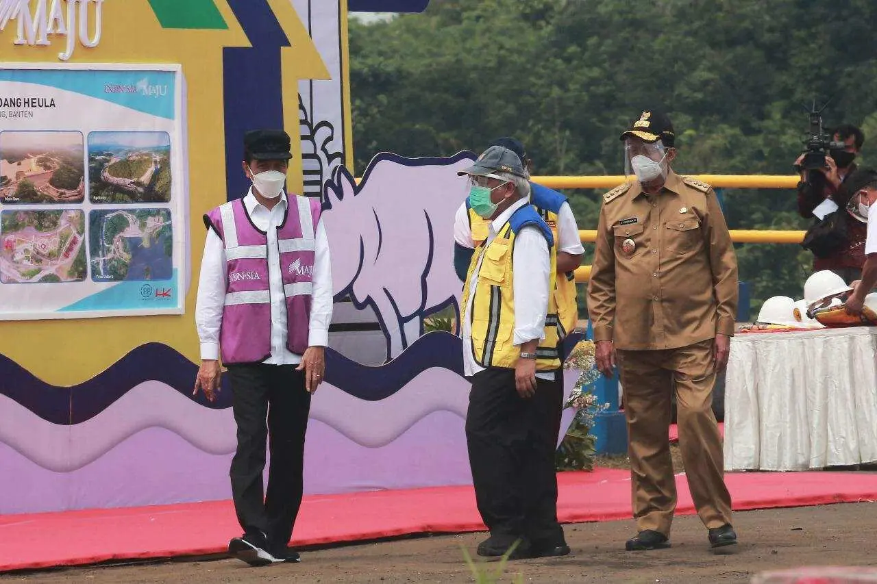 Resmikan Bendungan Sindang Heula, Presiden Jokowi: Semoga Bermanfaat Buat Masyarakat Banten