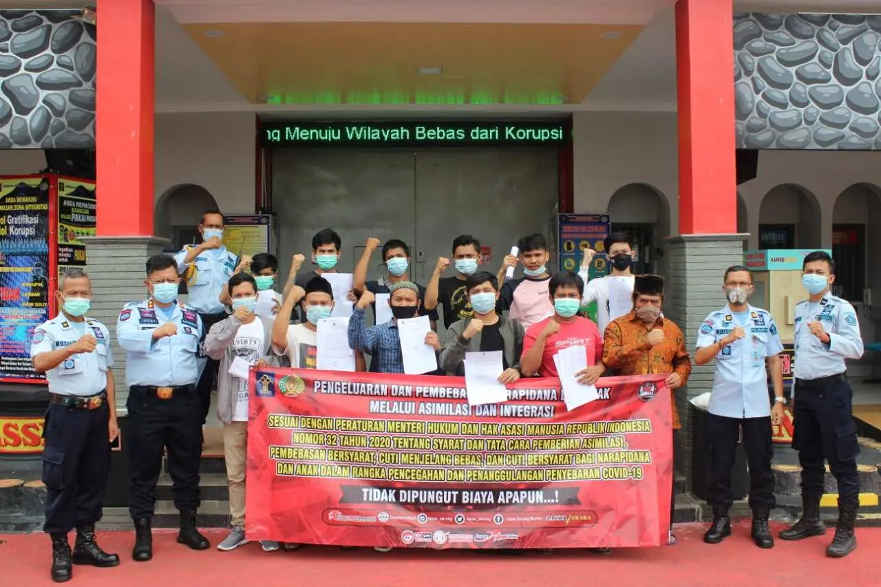 Belasan Napi Lapas Kelas IIA Serang dapat Program Asimilasi Rumah
