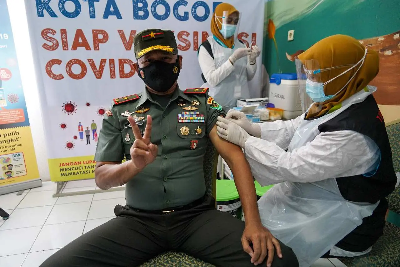 Danrem 061/SK Terima Suntikan Kedua Dosis Vaksin Covid-19