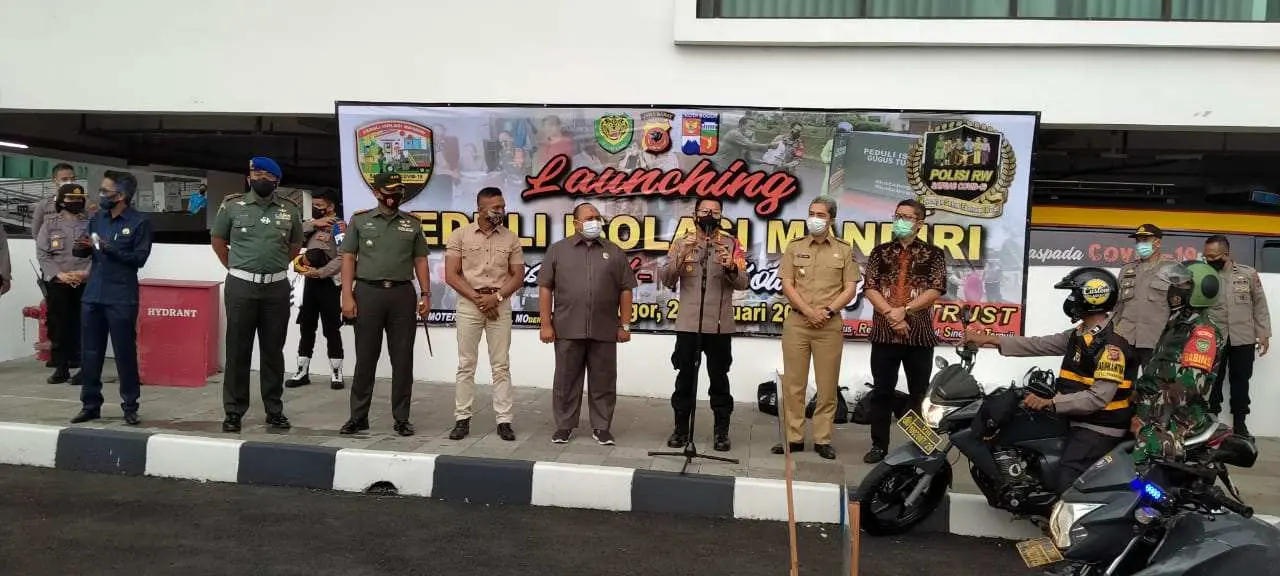 Danrem 061/Sk Apresiasi Kegiatan Launching Peduli Isolasi Mandiri Satgas Covid-19 Kota Bogor