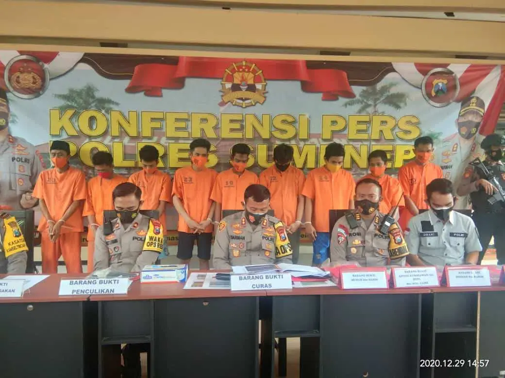 Kurun Waktu Tahun 2020 Polres Sumenep Ungkap Ratusan Kasus Kriminal