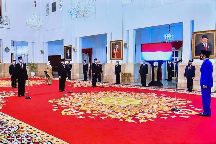 Presiden Saksikan Pengucapan Sumpah Anggota Komisi Yudisial Masa Jabatan 2020-2025
