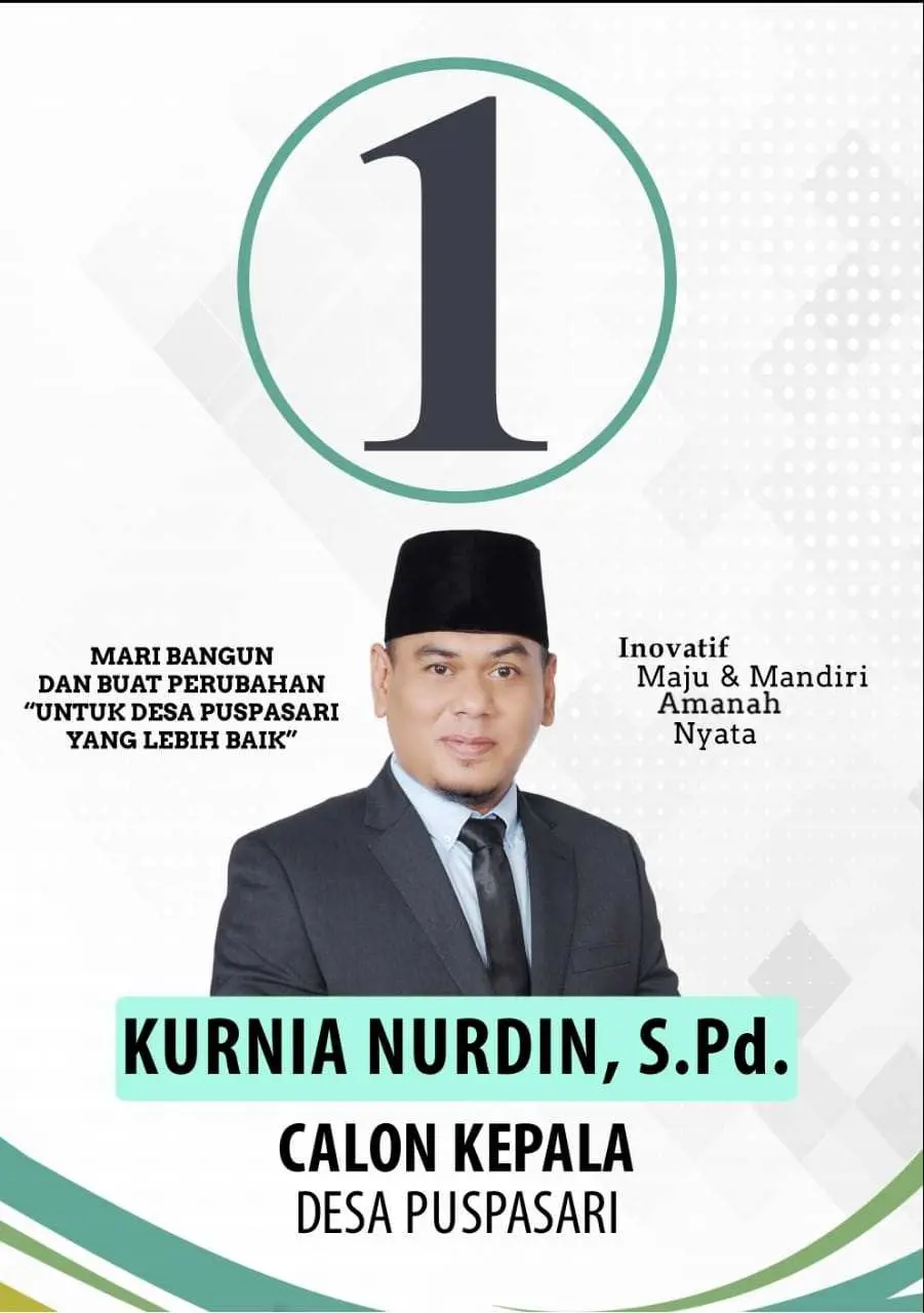 Kurnia Nurdin Cakades Nomor Urut 1 untuk Puspasari Maju dan Mandiri