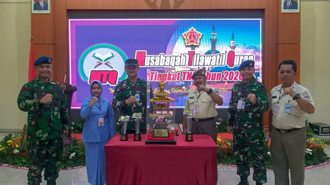 Kafilah TNI AU Raih Juara Umum Pada MTQ Tingkat TNI Tahun 2020