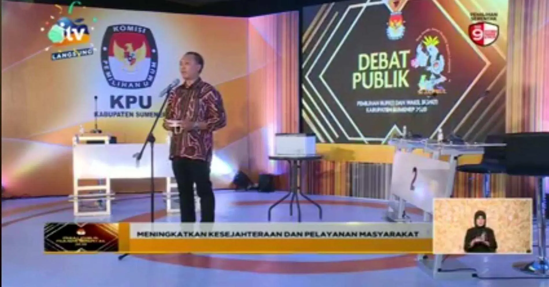Debat Perdana, KPU Sumenep Himbau Masyarakat Waspada Hoax Jelang Pilkada 2020