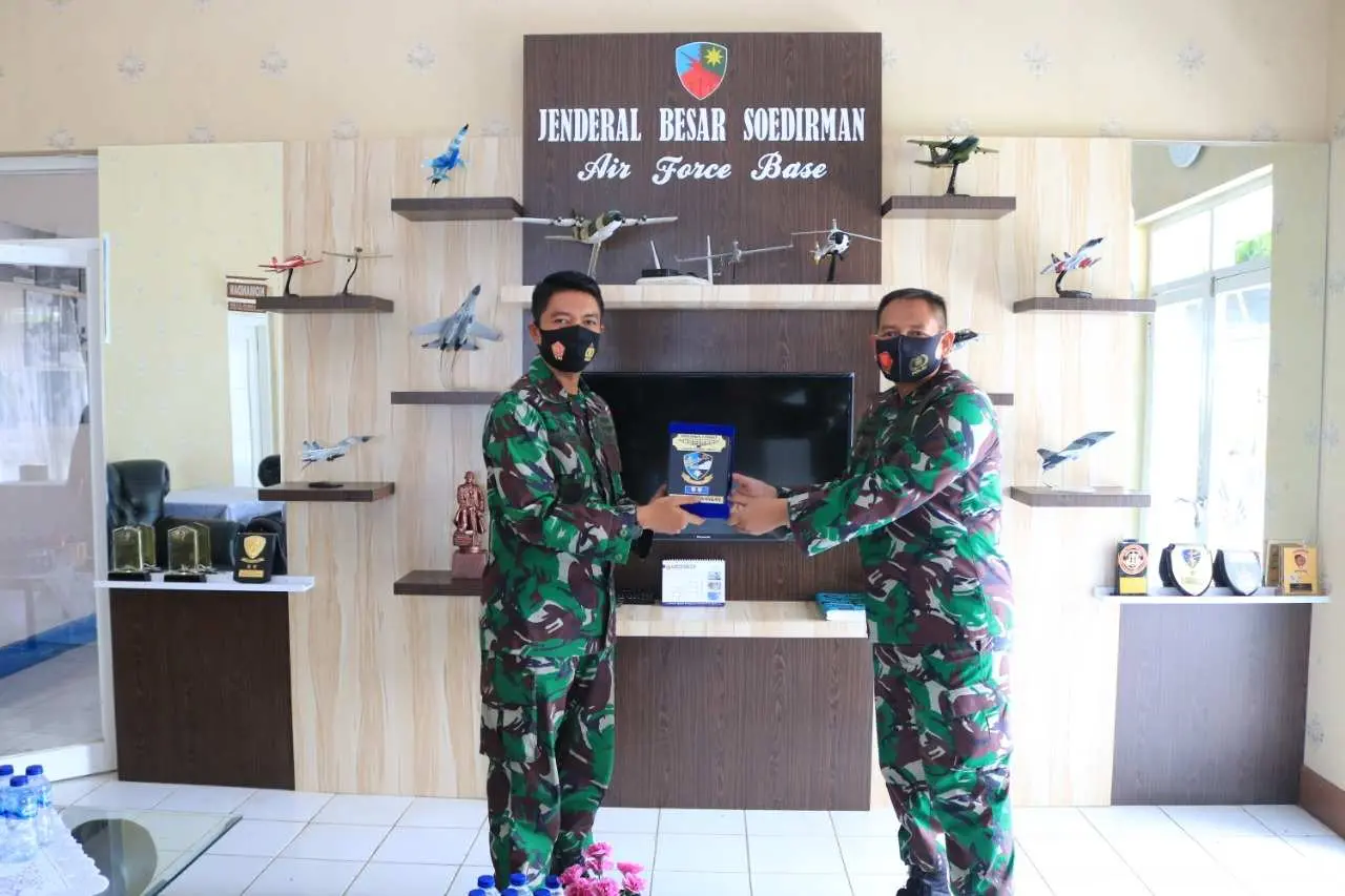 Danlanud JB Soedirman Sambut Kunjungan Dansatrad 214 Tegal