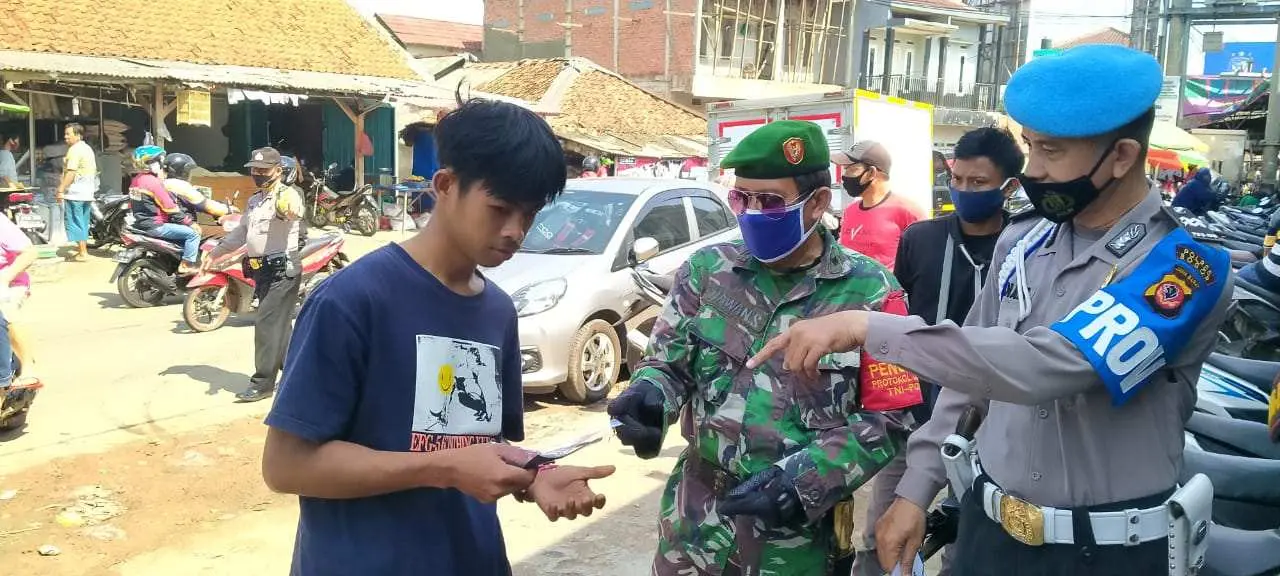 TNI-Polri Gunung Sindur Gelar Operasi Yustisi