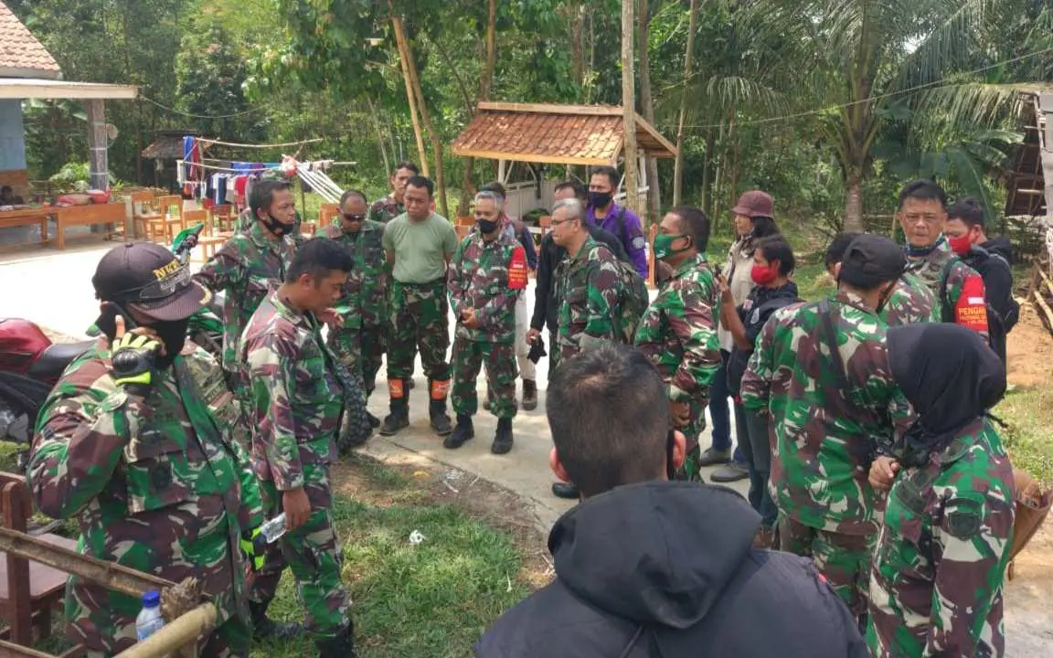Pra TMMD ke-109 Prajurit Kodim 0621/Kab. Bogor Tinjau Medan Lokasi, Warga Sambut Gembira