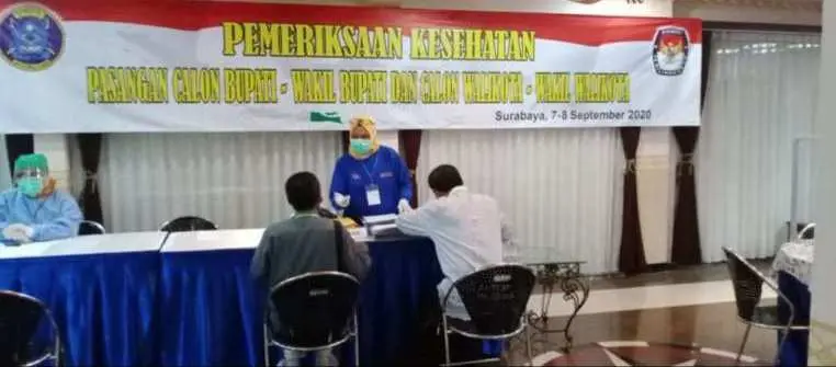 Dua Pasangan Balonbup dan Wabup Sumenep Jalani Tes Kesehatan di RSAL Dr. Ramelan Surabaya