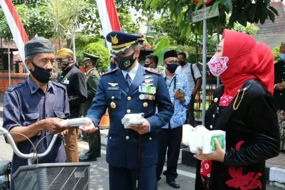 Danlanud JB Soedirman Mengikuti Peringatan Detik-detik Proklamasi Kemerdekaan RI Secara Virtual
