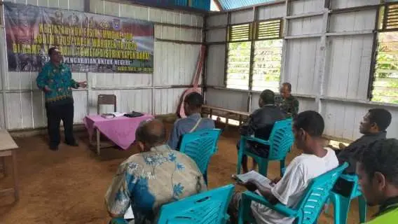 Selain Sasaran Fisik, Satgas TMMD 108 Kodim 1709/Yawa Juga Bangun Mental Spritual Warga