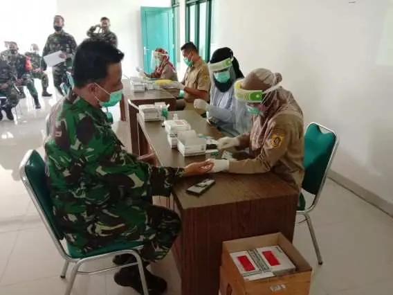 Usai Dirapid Test, Anggota Kodim 0621/Kab. Bogor Dinyatakan Non Reaktif
