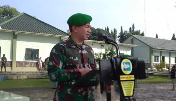 Dandim 0608/Cianjur Melepas Lima Prajurit untuk Bergabung dalam Satgas Apter