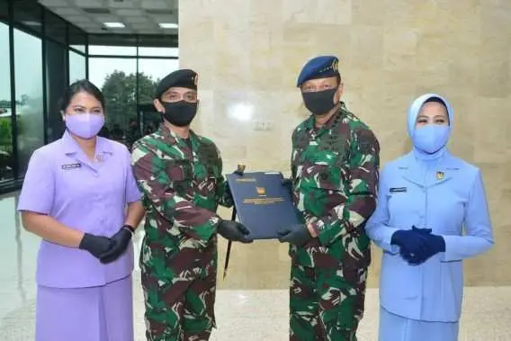 Pangkosekhanudnas IV Resmi Sandang Pangkat Marsekal Pertama TNI