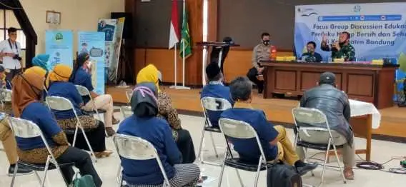 Dansektor 21 Satgas Citarum Harum, Narsum di Kegiatan Fokus Group Discussion Edukasi PHBS