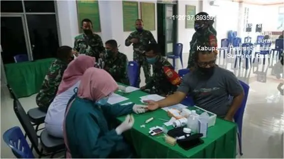 Peringati HUT ke-70 Kodam I/Bukit Barisan, Kodim 0311/Pessel Gelar Donor Darah