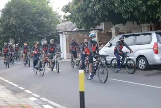 Danlantamal III Gowes Keliling Kompleks Kodamar