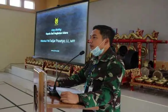 Danlanud JB Soedirman Sampaikan Kegiatan Entry Briefing Kepala Staf TNI Angkatan Udara