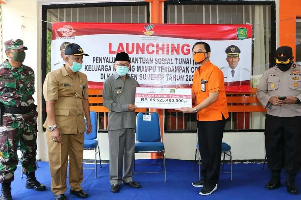 Launching Penyaluran BLT Covid-19, Bupati Sumenep Minta Masyarakat Tak Perlu Resah